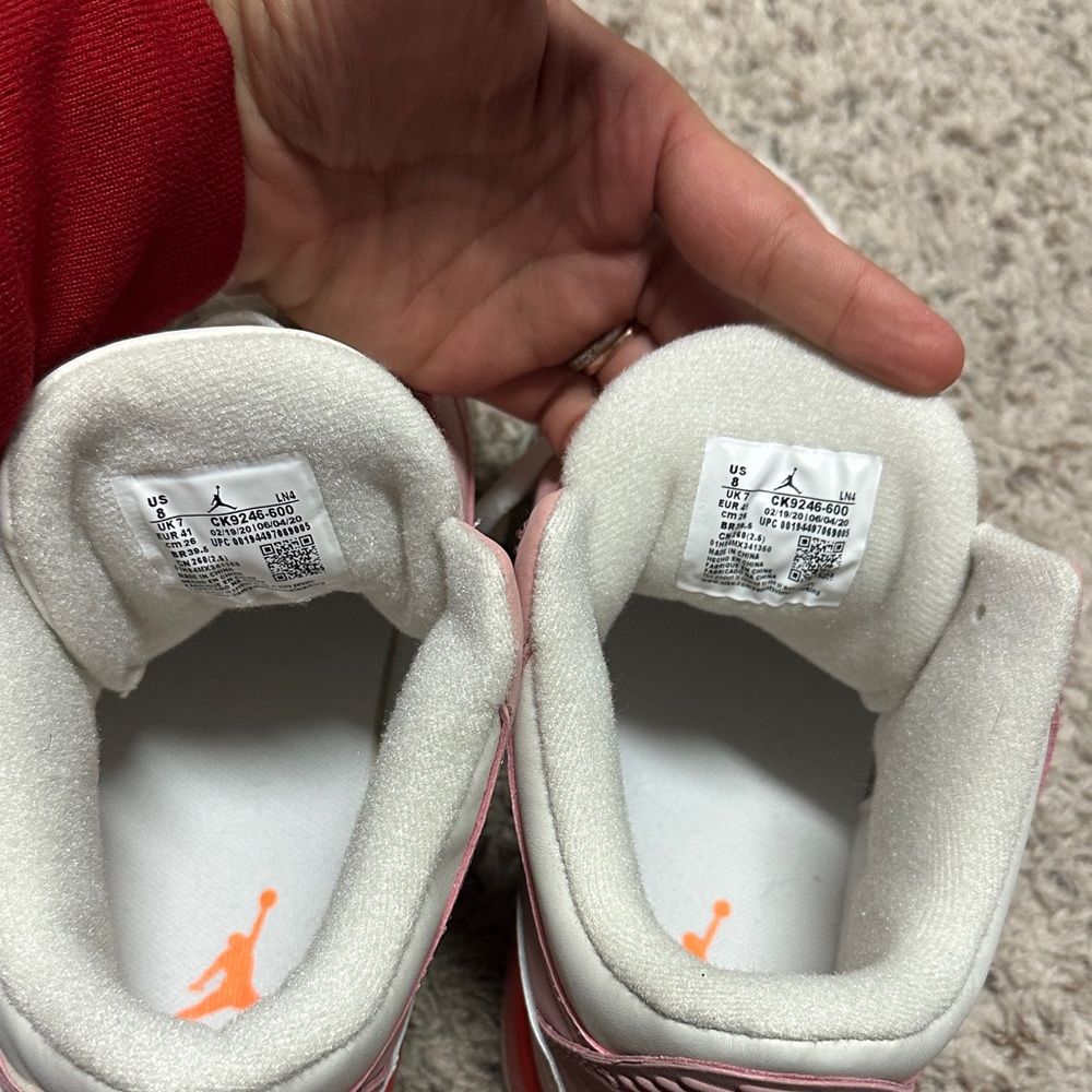 Jordan Women's Shoes in Pink and White - Picture 7 of 10